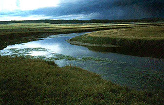 A cold front moves in across Pelican Creek Valley.