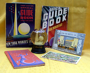 An assorment of 1939 World's Fair collectibles
